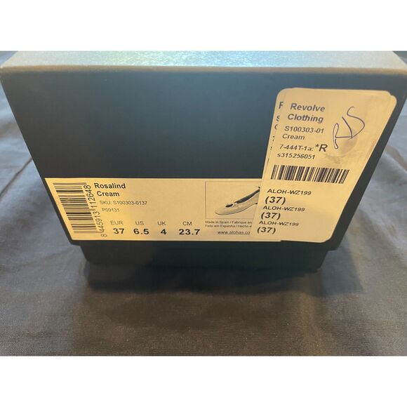 NWT Alohas Rosalind Ballet Flats – Cream Leather – Size 37 - Picture 6 of 6